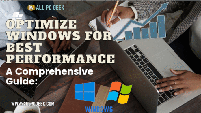 optimise laptop at best perfomance